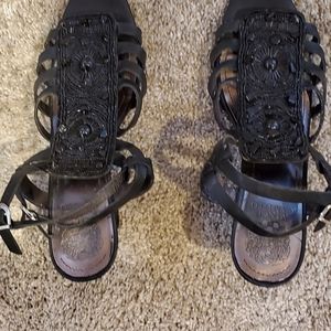 Vince Camuto Dressy Leather Sandals- 7-1/2M